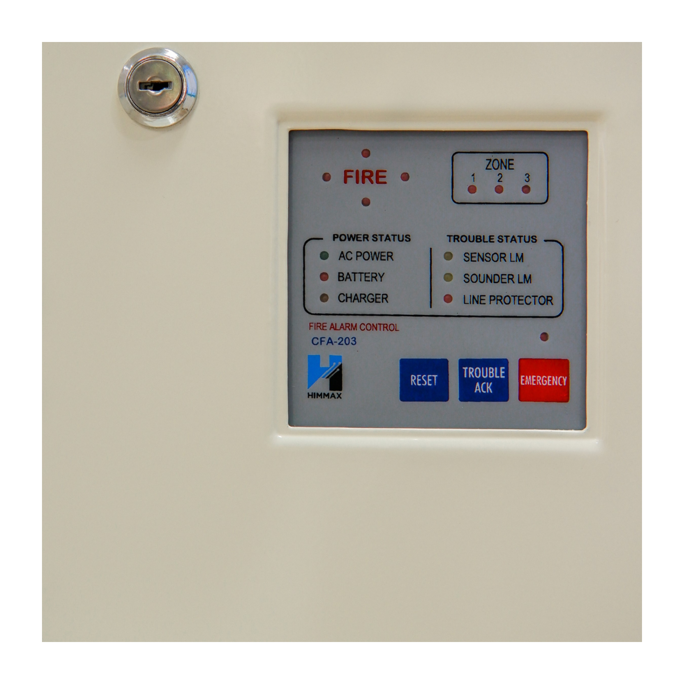 3 ZONES CONVENTIONAL FIRE ALARM CONTROL PANEL